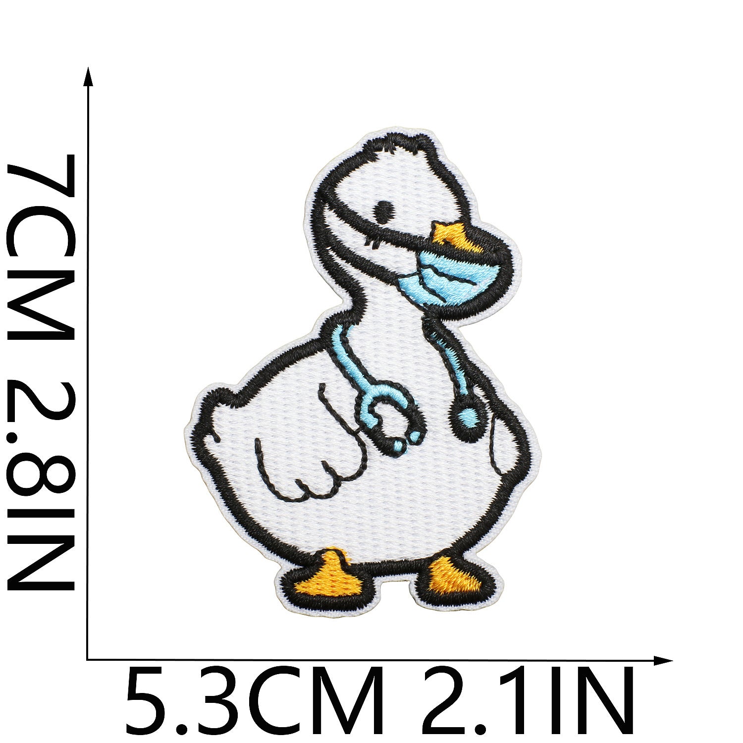 Wholesale Cute duck embroidered patch for children's clothes
